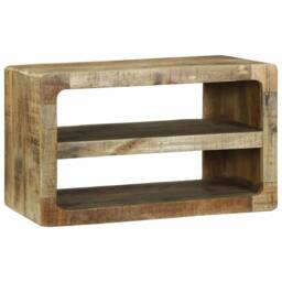 Berkfield Home TV Cabinet 60x32x36 cm Solid Wood Mango in Brown - Size: 60 x 32 x 36 cm - thumbnail 6