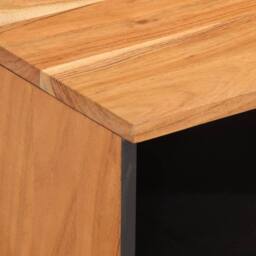 Berkfield Home Bedside Cabinet 40x33x46 cm Solid Wood Acacia in Brown - Size: 40 x 33 x 46 cm - thumbnail 6