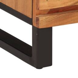 Berkfield Home Bedside Cabinet 40x33x46 cm Solid Wood Acacia in Brown - Size: 40 x 33 x 46 cm - thumbnail 8