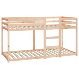 Berkfield Home Bunk Bed without Mattress 90x200 cm Solid Wood Pine in Brown - thumbnail 3