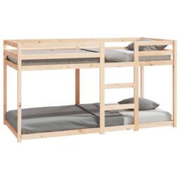 Berkfield Home Bunk Bed without Mattress 90x200 cm Solid Wood Pine in Brown - thumbnail 2
