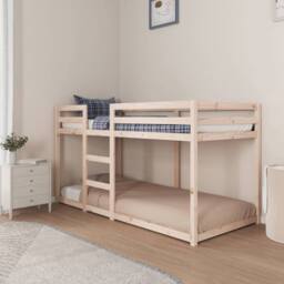 Berkfield Home Bunk Bed without Mattress 90x200 cm Solid Wood Pine in Brown - thumbnail 4