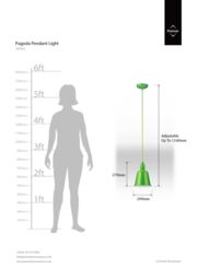 Orsina Vibrant Lime Green Pendant Light With Bell Shade, Sturdy Metallic Hanging Light, Green Pendant Light Fixture - thumbnail 2