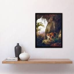 Artery8 Tiger in Cave Big Cat Oil Painting Agasse Framed Wall Art Print - Size: A4 - thumbnail 2