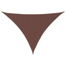 Berkfield Home Sunshade Sail Oxford Fabric Triangular 5x6x6 m Brown - thumbnail 3