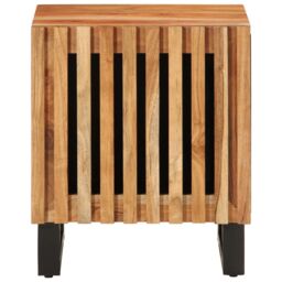 Berkfield Home Bedside Cabinets 2 pcs 40x34x46 cm Solid Wood Acacia in Brown - Size: 40 x 34 x 46 cm - thumbnail 4