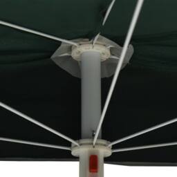 Berkfield Home Durable Garden Half Parasol with Pole 180x90 cm Green - thumbnail 7