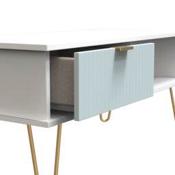 Ready Assembled 2 U Bexley 1 Drawer Coffee Table (Ready Assembled) in Duck Egg Blue - thumbnail 5