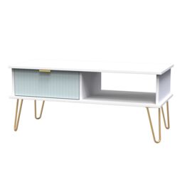 Ready Assembled 2 U Bexley 1 Drawer Coffee Table (Ready Assembled) in Duck Egg Blue - thumbnail 3