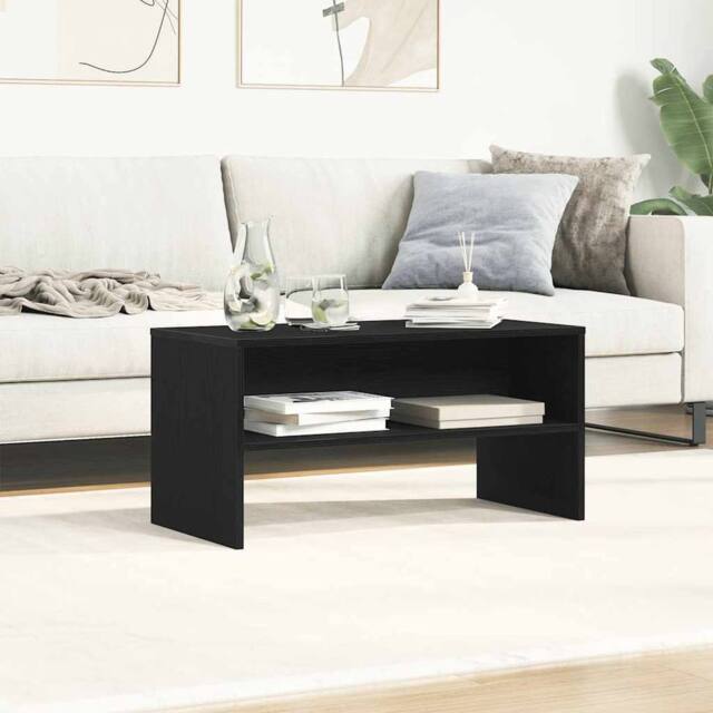 Berkfield Home TV Cabinet Black Oak 80x40x40 cm Engineered Wood - Size: 80 x 40 x 40 cm - image 1