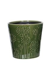 KDMD Hortus Dark Green Lithgow Seed Head Pot 19cm H x 20.5cm Dia - thumbnail 2