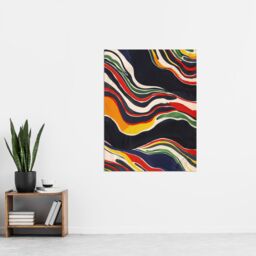 "Artery8 Abstract Colourful Geology Painting Modern Wall Art Print - Size: W18"" x H24""" - thumbnail 4