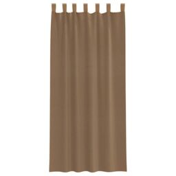 Berkfield Home Voile Curtains with Loops 2 pcs Light Brown 140x245 cm - thumbnail 4