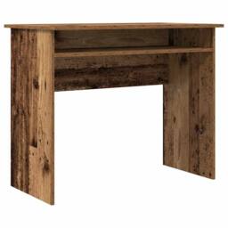 Berkfield Home Desk Old Wood 90x50x74 cm Engineered Wood in Brown - Size: 90 x 50 x 74 cm - thumbnail 1