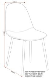 Seconique Athens Chair ( Pair ) in Brown - thumbnail 6