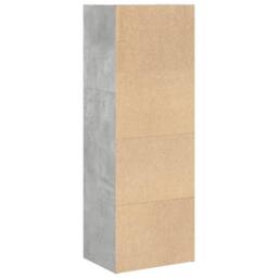 Berkfield Home Decorative Bookcase Concrete Grey 40x30x114 cm Engineered Wood - Size: 40 x 30 x 114 cm - thumbnail 6