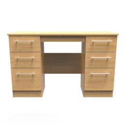 Ready Assembled 2 U Carlton Double Pedestal Desk (Ready Assembled) in Natural - Size: Large - thumbnail 1