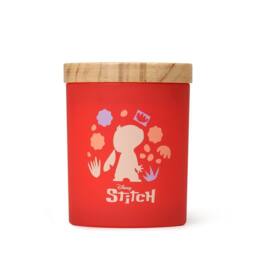 Disney Stitch Scented Candle - Plumeria & Lychee Blossom Home Fragrance in Red - Size: Medium - thumbnail 3