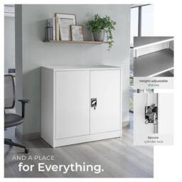 tectake Filing Cabinet in Grey - Size: 1 Pack - thumbnail 4
