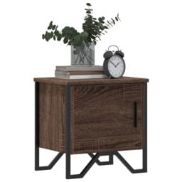 Berkfield Home Bedside Cabinets 2 pcs Brown Oak 40x30x40 cm Engineered Wood - Size: 40 x 30 x 40 cm - thumbnail 4