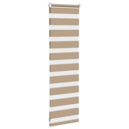 Berkfield Home Zebra Blind Sand Brown 45x100 cm Fabric Width 40.9 cm Polyester - thumbnail 4