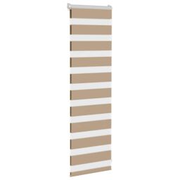 Berkfield Home Zebra Blind Sand Brown 45x100 cm Fabric Width 40.9 cm Polyester - thumbnail 3