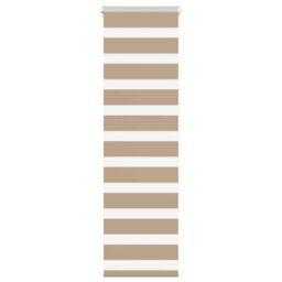 Berkfield Home Zebra Blind Sand Brown 45x100 cm Fabric Width 40.9 cm Polyester - thumbnail 1