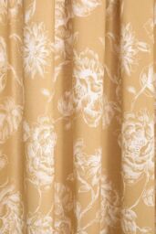 Dreams & Drapes 'Mishka' Fully Lined Pair of Pencil Pleat Curtains With Tie-Backs in Gold - Size: 168 cm width x 183 cm drop - thumbnail 3
