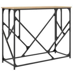 Berkfield Home Console Table Sonoma Oak 100x40x80 cm Engineered Wood in Brown - Size: 100 x 40 x 80 cm - thumbnail 6