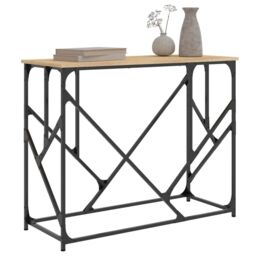 Berkfield Home Console Table Sonoma Oak 100x40x80 cm Engineered Wood in Brown - Size: 100 x 40 x 80 cm - thumbnail 3