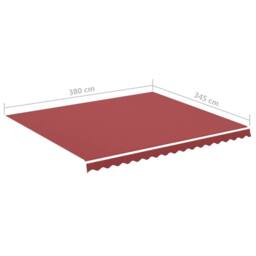 Berkfield Home Replacement Fabric for Awning Burgundy Red 4x3.5 m - thumbnail 6