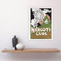 "Artery8 Will H Bradley Narcoticure Vintage Advert Wall Art Print in Green - Size: W12"" x H16""" - thumbnail 4