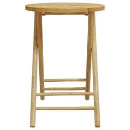 Berkfield Home Beautiful 3 Piece Bistro Set Bamboo in Light Tan - thumbnail 6