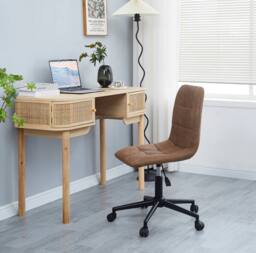 Nordlys Adjustable Ergonomic Office Chair in Brown - thumbnail 2