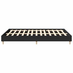 Berkfield Home Bed Frame No Mattress Black 150x200 cm King Size Engineered Wood - thumbnail 6