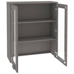 Berkfield Home Top for Highboard HAMAR Light Grey 85x35x100cm Solid Wood Pine - Size: 85 x 35 x 100 cm - thumbnail 4