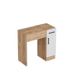 Destina Home Agnes Dressing Table with Mirror, Shelves & Drawer - 74.2 cm Wide in Light Beige - Size: 1 Pack - thumbnail 4