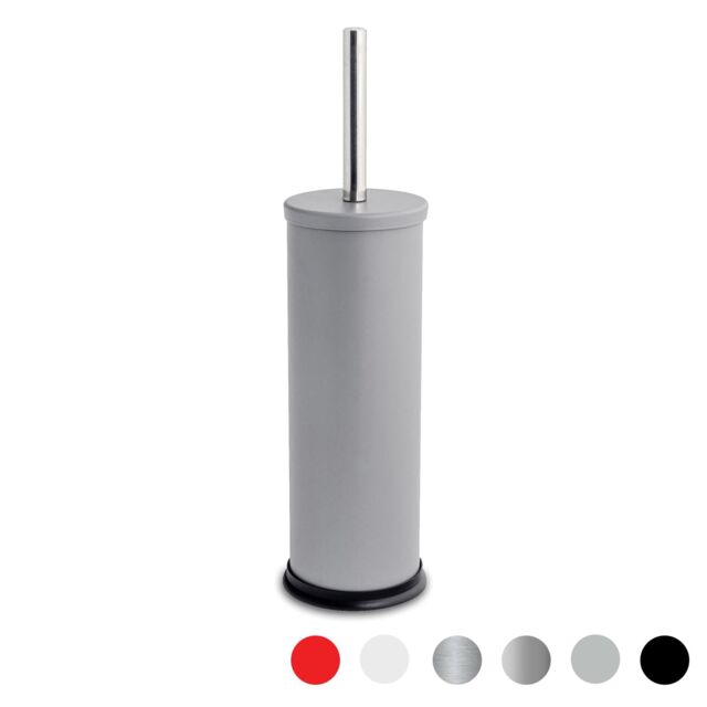 Harbour Housewares Round Toilet Brush & Holder - Cleaning Brush Set with Non Slip Base in Grey - image 1
