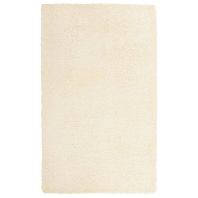 Berkfield Home Shaggy Rug High Pile NAVARRA Cream 80x150 cm Polyester - Size: Medium - image 1