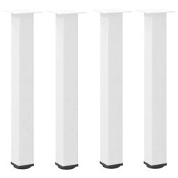 Berkfield Home Coffee Table Legs 4 pcs White 72-74 cm Steel - thumbnail 2