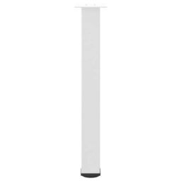 Berkfield Home Coffee Table Legs 4 pcs White 72-74 cm Steel - thumbnail 5
