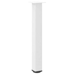 Berkfield Home Coffee Table Legs 4 pcs White 72-74 cm Steel - thumbnail 4