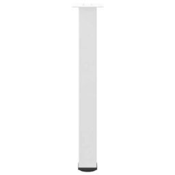 Berkfield Home Coffee Table Legs 4 pcs White 72-74 cm Steel - thumbnail 6