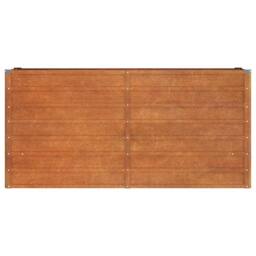 Berkfield Home Garden Raised Bed Rusty 160x40x77 cm Corten Steel in Brown - Size: 160 x 40 x 77 cm - thumbnail 4
