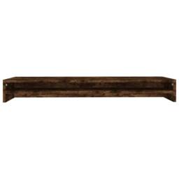 Berkfield Home Monitor Stand Smoked Oak 100x24x13 cm Engineered Wood in Brown - Size: 100 x 24 x 13 cm - thumbnail 4
