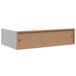 Berkfield Home Elegant Wall-mounted Drawer Shelf White 40x23.5x10 cm MDF - thumbnail 8