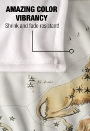 Graffitee Studios Vintage Leo Zodiac Silky Touch Super Soft Throw Blanket 152 X 127 cm in White - thumbnail 4