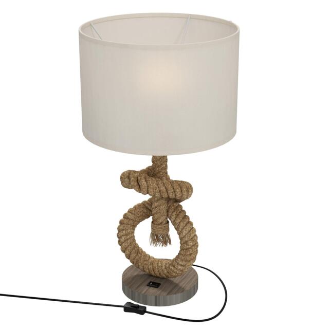 Nautical Table Lamp with USB Port LED Bedside Lamp for Bedroom - image 1