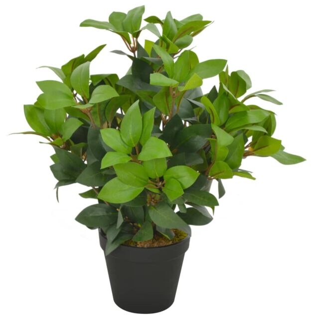 Berkfield Home Artificial Plant Laurel Tree with Pot Green 40 cm - image 1