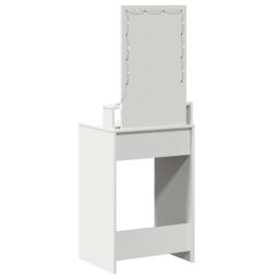 Berkfield Home Dressing Table with LED Lights¬†White 50x41x140 cm in White - Size: 50 x 41 x 140 cm - thumbnail 7